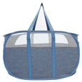 thumbnail image 2 of Collapsible Laundry Hamper with Handles for Storage Use Dark Blue Cationic Cloth 27.5x16x31.5 inches, 2 of 5