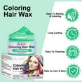 thumbnail image 3 of ikzee Coloring Hair Wax, Green - Hair Styling Clay Washable - Temporary Hair Dye - Hair Color Wax For Women Men Kids Party Cosplay, 3 of 9