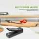 thumbnail image 2 of Batería de Cocina Mini sellador térmico al vacío de bolsas de calor para bolsas de plástico, almacenamiento de alimentos, aperitivos (negro) Likrtyny Libre de BPA, 2 of 6