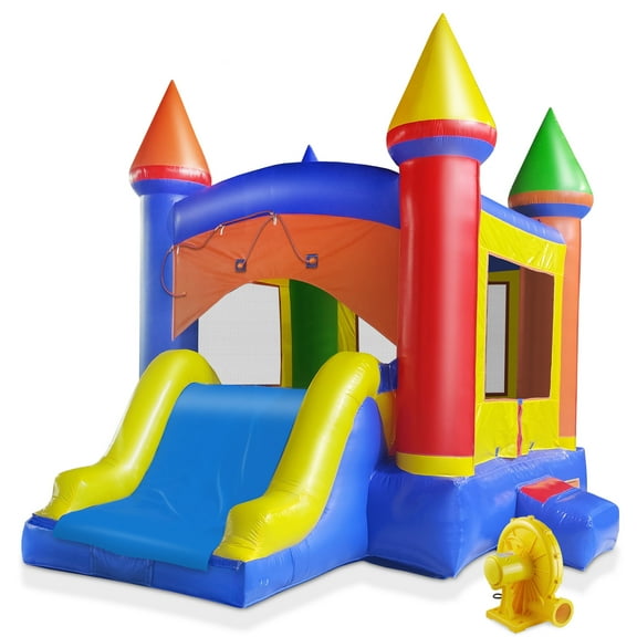 Cloud 9 Commercial Inflatable Bounce House with Water Slide and Blower
