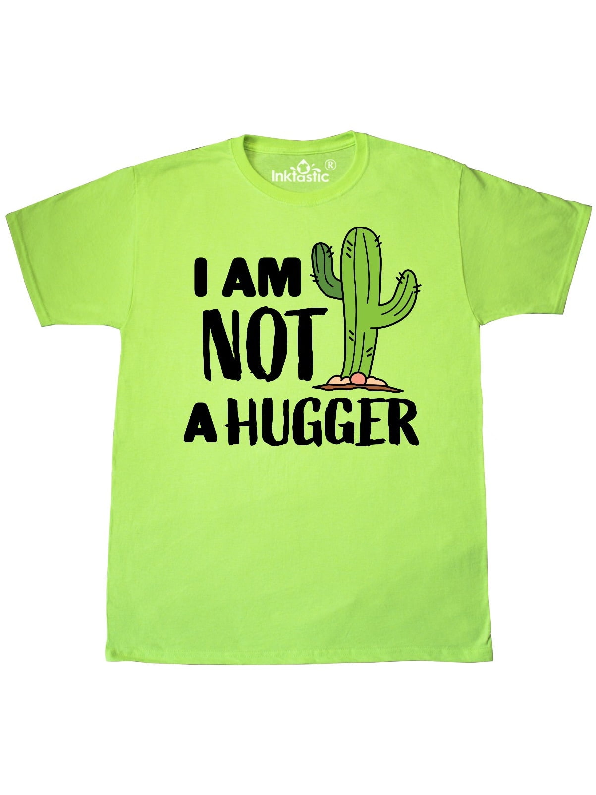 Download INKtastic - I am Not a Hugger with Cactus T-Shirt ...
