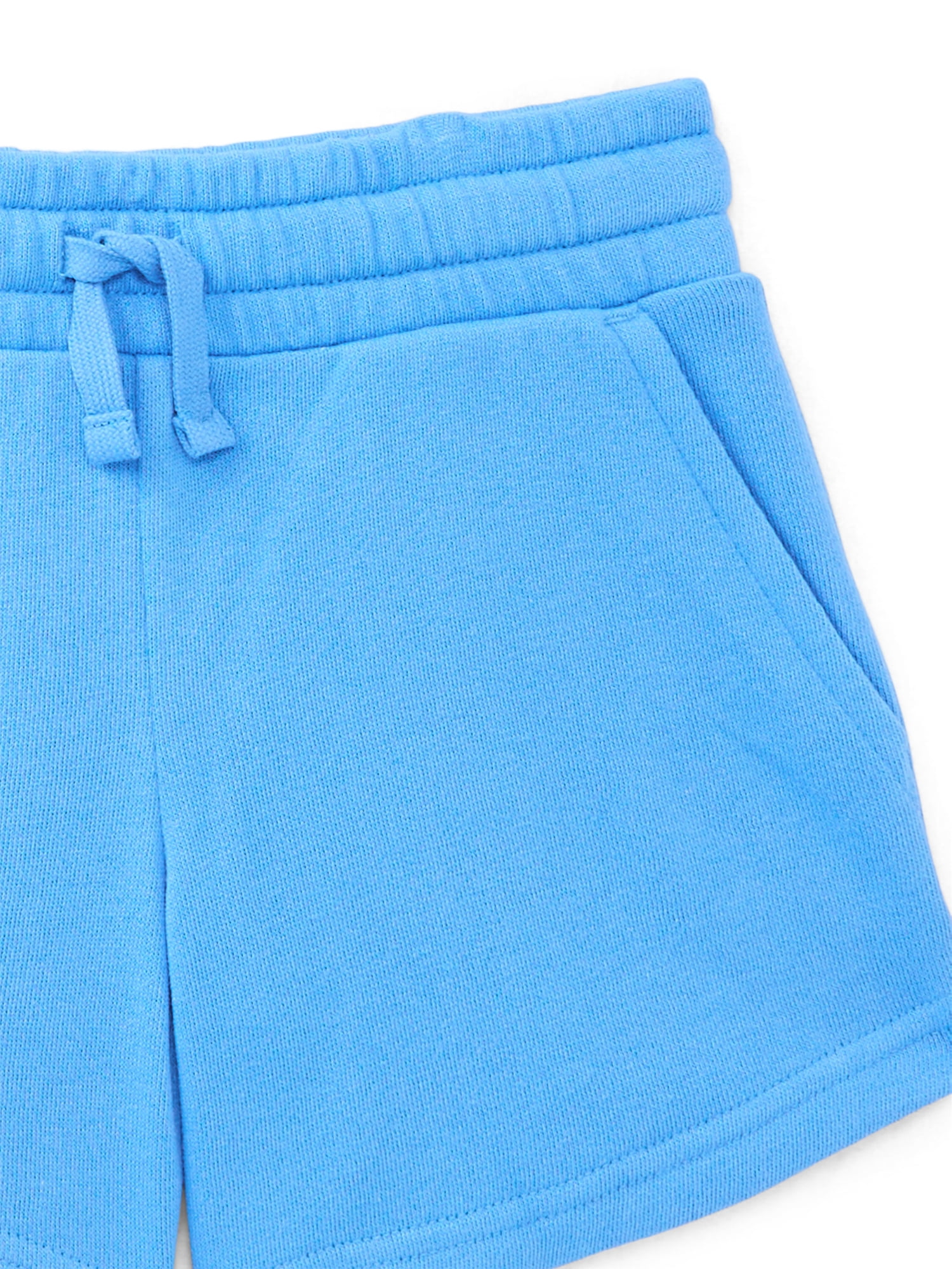 Athletic Works Girls Active Fleece Sweatshirt and Shorts Set, 2-Piece, Sizes 4-18 & Plus