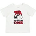 thumbnail image 3 of Inktastic Plaid Bear Wild and 1 with Arrow Boys or Girls Baby T-Shirt, 3 of 5