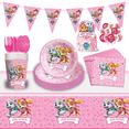 thumbnail image 2 of Fiesta de cumpleaños de la Patrulla Canina Skye rosa para niñas Vasos, servilletas, platos y decoración de globos, vajilla desechable, suministros para niños, 2 of 5