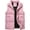 Pink, variant on CoCopeaunts Women Men Puffer Vest Winter Quilted Sleeveless Vest Thick Warm Gilet Vest with Pockets Sleeveless Outerwear Vest