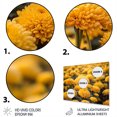 thumbnail image 3 of Designart "Mums in Full Bloom in Yellow II" Floral Metal Wall Art, 3 of 5