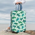 thumbnail image 3 of Lsque Green Sea Turtle Printed Luggage Cover, Travel Luggage Protector,Scratch and Dirt Resistant, Fits 18-32 Inch Luggage - Small, 3 of 9
