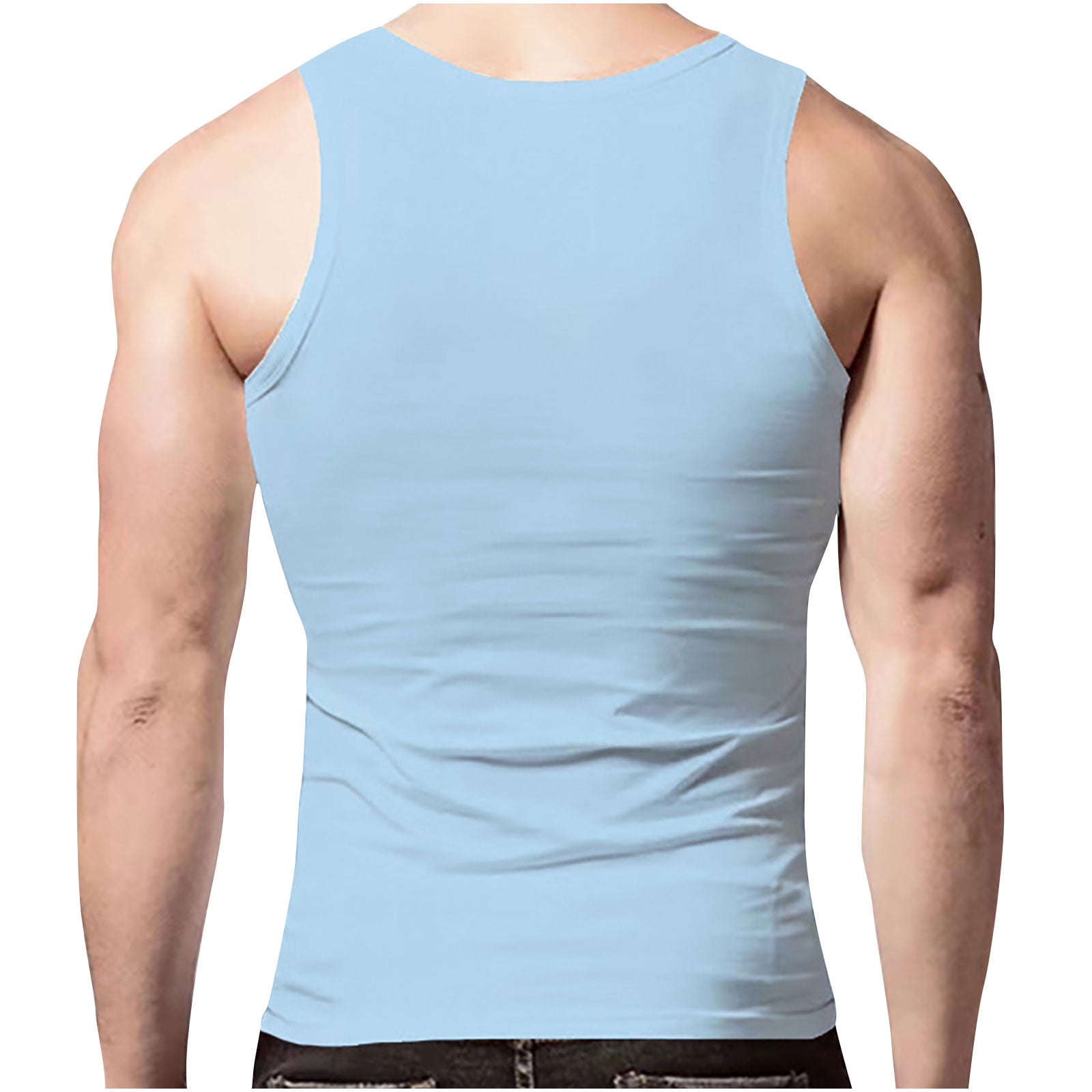 Hot6sl Summer Savings Clearance Round-Neck Tank Top,Men's