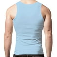 thumbnail image 5 of Besolor Workout Tank Tops for Men Running Muscle Sleeveless Athletic Shirts Casual Slim Fitted Bodybuilding Tees, 5 of 6