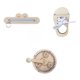 thumbnail image 1 of Montessori Busy Board Accesorios Cremallera Gear Juguetes Sensoriales de Madera para Niños, 1 of 8