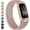 Pink, variant on MYKOMI for Fitbit Charge 6 Bands Women Men, Stainless Steel Metal Mesh Loop Adjustable Wristband Replacement Strap Compatible with Fitbit Charge 6 Fitness Tracker