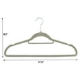 thumbnail image 7 of Ollieroo Premium Velvet Hangers,100 Pack Clothing Hangers,Non-Slip and Durable Coat Hangers,Heavy Duty Hangers with 360 Degree Rotatable Hook,Greyish green, 7 of 7