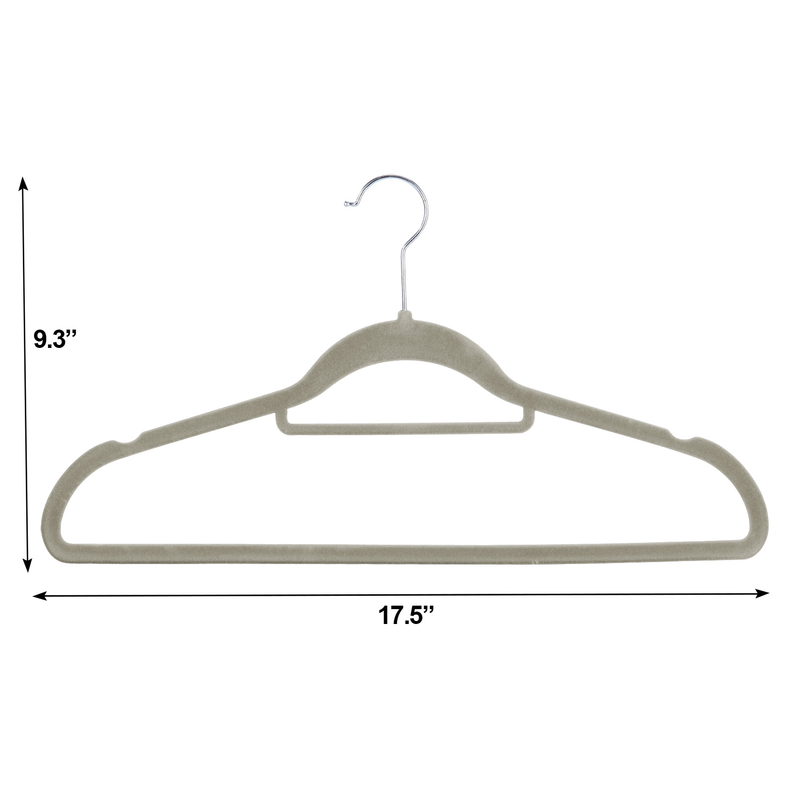 Ollieroo Premium Velvet Hangers, 50-Pack, Non-Slip, Gray-Green photo 7