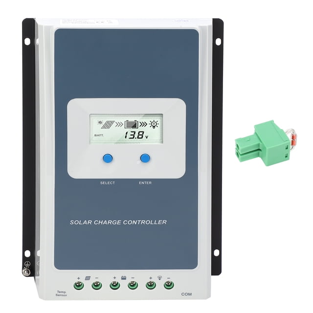 Controlador de Carga Solar MPPT y Regulador de la Marca con Pantalla LCD, 40A, 12V/24V