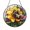 Acrylic 3.5 Inch, variant on Floral Bumblebee Stained Glass Window Hanging Suncatcher, Vibrant Garden Bee Decor Gift