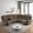 Brown, variant on MAYEERTY Manual Reclining L-Shaped Sectional Sofa, Corduroy Recliner with Storage & Cup Holders, Home Theater Seating for Living Room, Apartment