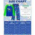 thumbnail image 6 of Fiodrimy Boys Pajamas Big Boys Long Sleeves and Pants Pajamas 2-Piece Boy Pjs Set Kids Sleepwear Lounge Clothes Size 8-14, 6 of 6