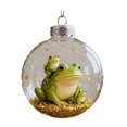 thumbnail image 2 of Dserhfy Frog Christmas Ornament, Acrylic Tree Decorations with Hanging Rope, Festive Holiday Decor, 2 of 8
