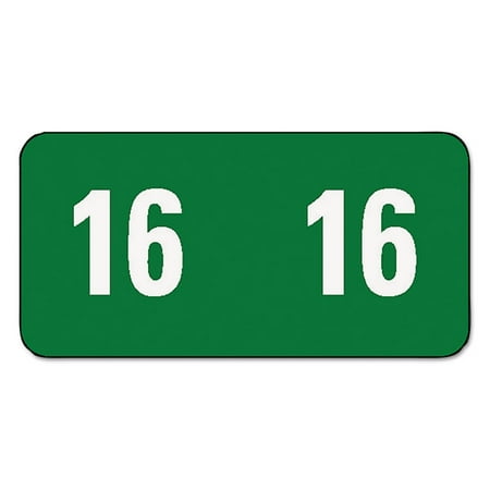 Smead Year 2016 End Tab Folder Labels, 1/2 x 1, Green, 250 Labels/Pack -SMD67916 - Walmart.com