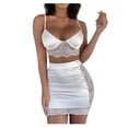 thumbnail image 1 of Clearance Sale 2025 Intimates Clearance Solid Color Lace Stitching Fun Suit Skirt Underwear Temptation Underwear, 1 of 4