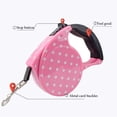 thumbnail image 2 of Correa retráctil de 5 m para perros, cuerda retráctil automática, correa duradera para perros y gatos, adecuada para perros pequeños y medianos (rosa)., 2 of 5