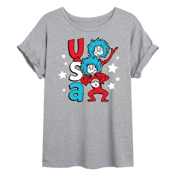 Dr. Seuss - USA Things - Juniors Ideal Flowy Muscle T-Shirt