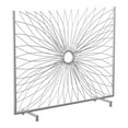 thumbnail image 1 of SEI Furniture Jandra Decorative Iron Metal Fireplace Screen in Silver, 1 of 3