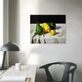 thumbnail image 3 of COMIO Canvas Posters and Print Pictures Lemon And Pepper Classic Painting Photo Poster Fine Art Print Giclee Still Life YellowGreen Fruits And Vegetables Kitchen Dining Room Wall Home Decoration, 3 of 4