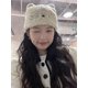 thumbnail image 2 of Gorro de lana TANGJMXG con orejas de gato para mujer color Beige 56-58 cm, 2 of 5