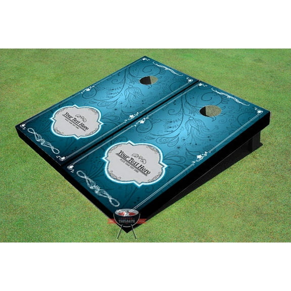 Doodle 2 Wedding Themed Cornhole Boards