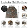 thumbnail image 6 of Sweet Jojo Designs Boho Floral Wildflower Black and Orange Girl Multi Use Baby Car Seat and Nursing Cover, 6 of 6