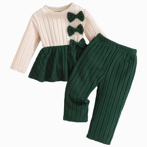 mgoYE Toddler Baby Girl Clothe Long Sleeve Shirt Sweatshirt Leggings 2 Piece Kids Baby Girl Fall Outfit Winter Clothe