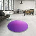 thumbnail image 4 of Ahgly Company Machine Washable Indoor Rectangle Transitional Heliotrope Purple Area Rugs, 7' x 9', 4 of 7