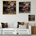thumbnail image 4 of Designart "Gym Workout For A Sports Couple" Aerobic & Bodybuilding Picture Framed Canvas Prints, 4 of 5