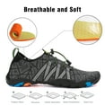 thumbnail image 5 of SAGUARO Womens Water Shoes Mens Aqua Shoes Quick Dry Sports Beach Swim Diving With Non-Slip Sole Gray, 5 of 8