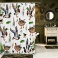 thumbnail image 2 of Manfei Wild Duck Print Shower Curtain 72Wx78L,Rustic Cabin Bath Curtain, 2 of 5