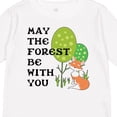 thumbnail image 4 of Inktastic May the Forest Be with You Cute Fox and Trees Boys or Girls Long Sleeve Toddler T-Shirt, 4 of 5