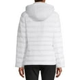 Time and Tru Women's Packable Puffer Jacket with Hood