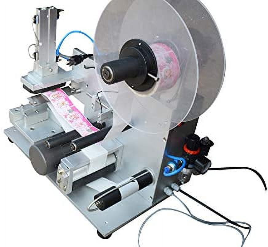 INTBUYING Semi-Automatic Flat Plane Labeling Machine Suitable For Kinds of Flat Surface Labeler Label Applicator Machine 110V