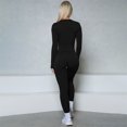 thumbnail image 3 of Pchee Bum - Mono de manga larga con cremallera para mujer, conjunto de yoga de una pieza con cremallera, ropa de entrenamiento para gimnasio, ropa deportiva de realce, 3 of 4