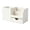 White, variant on PU Leather Desk Organizer, Multi Function Pencil Holder with Small Drawer, Pen Cell Phone Remote Control Storage Box for Office Home Desk Decor