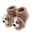 thumbnail image 2 of LvhaoGJOB Kids' Soft & Cozy Bootie Slippers with Plush Lining and Non-Slip Platform Sole, 2 of 6
