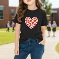 thumbnail image 4 of Blusas y camisas de manga corta con cuello redondo para niños y niñas, camisetas gráficas de manga corta, blusas con estampados bonitos para la temporada escolar., 4 of 8