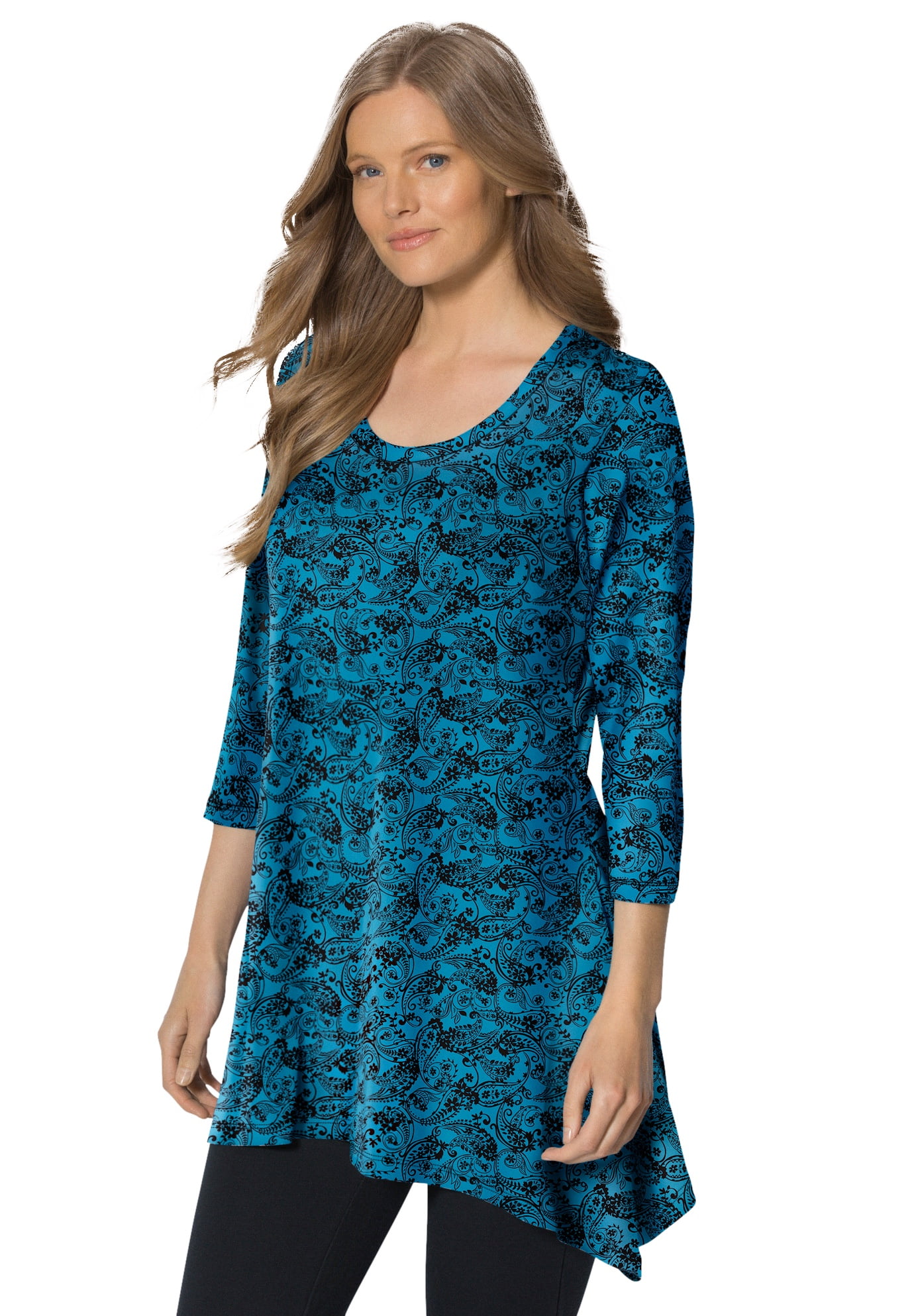 Woman Within Woman Within Women's Plus Size The Sharkbite Tunic
