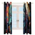 thumbnail image 3 of Colorful Lone Wolf Modern Window for Living Room Curtains for Child Bedroom Kitchen Decor Blinds Drapes, 3 of 7