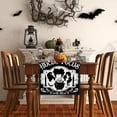 thumbnail image 3 of Chemin de Table Rétro en Lin Noir pour Décoration de Table d'Halloween, 3 of 5