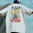 thumbnail image 2 of Camiseta de manga corta de anime japonés para hombre, camisetas de algodón estampadas de verano, ropa de calle informal Y2K, camiseta holgada para hombre, 2 of 5