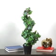 thumbnail image 3 of Northlight 1.8 FT Green and Black Potted Ivy Spiral Topiary Artificial Christmas Tree - Unlit, 3 of 3