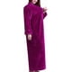 thumbnail image 3 of Bata de baño larga de felpa con cremallera para mujer, suave y esponjosa, ideal para dormir, 3 of 5