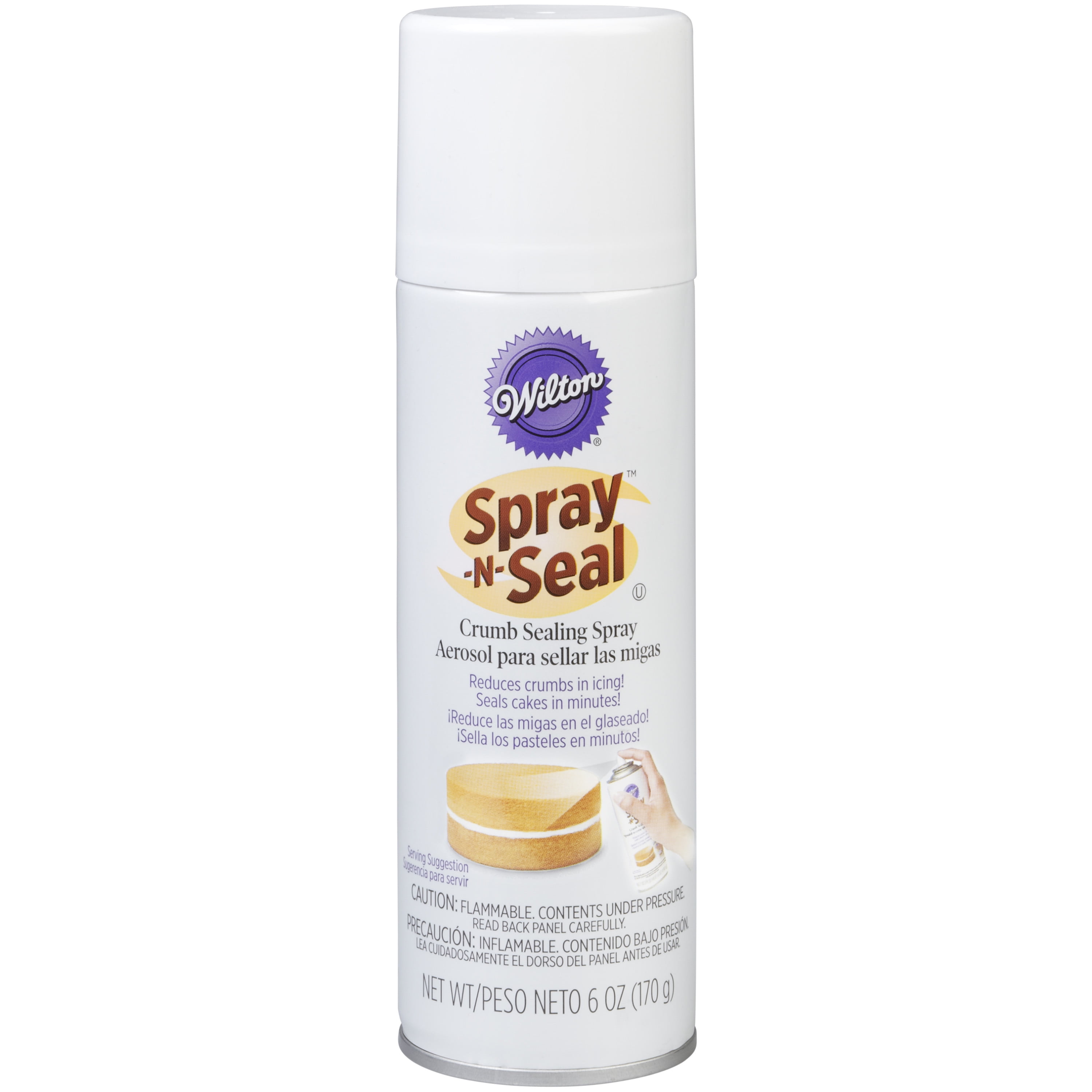 Wilton Spray-N-Seal Crumb Easy Coat Spray for Cakes, 6 oz